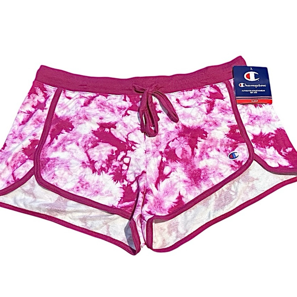 Champion Women's Pink and White Athletic Shorts